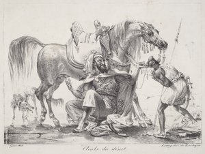 Arabo del deserto da Antoine-Jean Gros