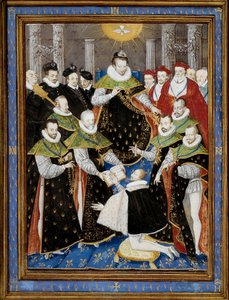 Re Enrico III (1551-1589) presiede la prima cerimonia dell