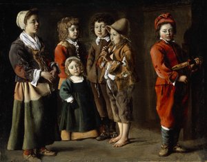 Bambini contadini, c.1630-40 da Antoine (attr. to) Le Nain