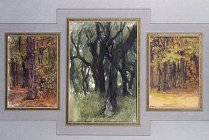 Quercia e boschetto, Villa Medici, Roma