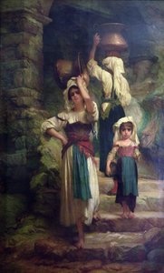Donne di Cervara, 1858 da Antoine Auguste Ernest Herbert or Hebert