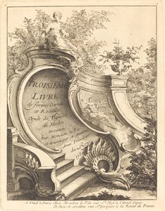 Troisieme livre de formes Cartels et Rocailles, pagina del titolo
