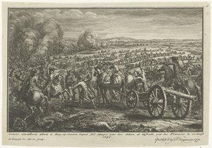 Attacco degli Alleati a un convoglio di artiglieria francese, 1747 da Antoine Benoist