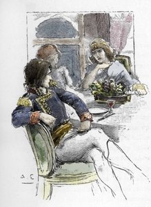 La cantante Giuseppina Grassini (1773-1850) era giovane alla presenza di Berthier nella stanza del primo console Napoleone Bonaparte che divenne il suo amante