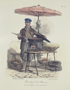 Venditore di castagne