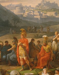 Giochi funebri in onore di Patroclo, dettaglio di eroi greci, c.1790