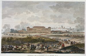 La battaglia di La Favorite, 25 Nivose, Anno 5 (gennaio 1797) incisa da Jean Duplessi-Bertaux