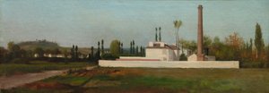 Impianto industriale, c.1865-70 da Antoine Chintreuil