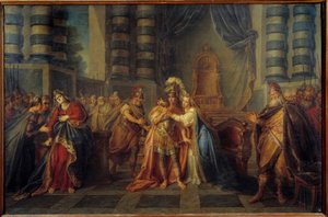 Cleopatra che inghiotte il veleno