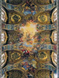 Affreschi della volta della cappella reale decorata da Antoine Coypel, de La Fosse e Jouvenet