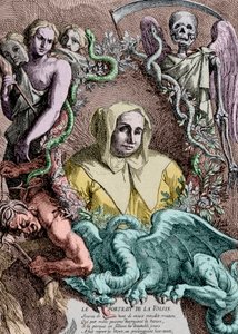 Ritratto di Catherine Deshayes, di A. Coypel (incisione)