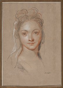 Giovane donna di fronte da Antoine Coypel