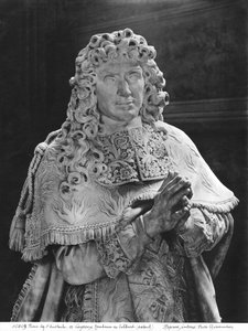 Tomba di Jean-Baptiste Colbert de Torcy 1619-83 (dettaglio di Colbert), c.1685-1687