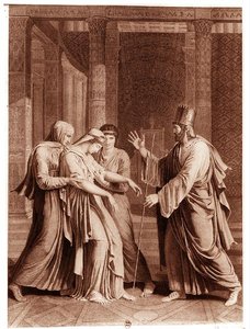 Ester Davanti ad Assuero, illustrazione da 