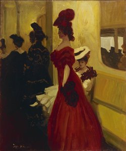 Spettatrice del palco teatrale, 1906 da Antoine Guillaume Minartz