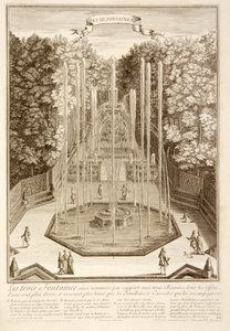 Le Tre Fontane, Versailles, 1714 da Antoine Herriset