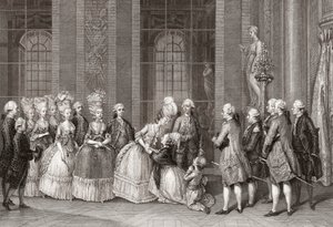 Maria Antonietta visitata dalla famiglia Bellegarde da Antoine Jean Duclos