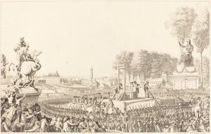 Giornata del 16 ottobre 1793, la morte di Maria Antonietta da Antoine Jean Duclos after Charles Monnet