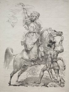 Un Capo Mamelucco a Cavallo che Chiede Aiuto da Antoine Jean Gros