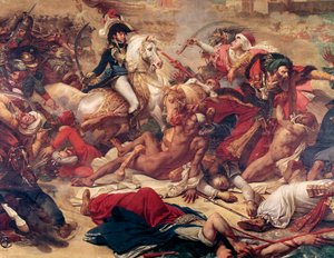 Battaglia di Abukir, il generale Murat combatte contro l