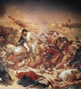 Battaglia di Abukir, generale Murat che combatte contro l