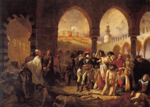 Bonaparte visita il lazzaretto di Giaffa da Antoine Jean Gros