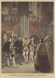 Francesco I e Carlo V a Saint-Denis da Antoine Jean Gros