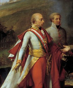 Incontro tra Napoleone I e Francesco II a Sarutschitz in Moravia dopo la Battaglia di Austerlitz, 4/12/1805. Dettaglio