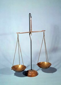 Strumento di misura: bilancia di Antoine Louis Lavoisier, chimico francese da Antoine Laurent de Lavoisier