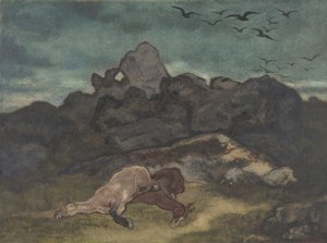 Cavalli morti, 1810-75 da Antoine Louis Barye
