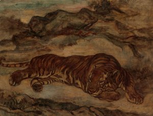Tigre a riposo da Antoine Louis Barye