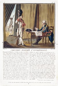 François Chevert ispira coraggio, inciso da Jean Baptiste Morret da Antoine Louis Francois Sergent Marceau