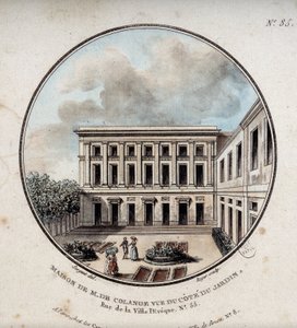 Maison de M. de Colange, vista dal giardino (rue Ville-l