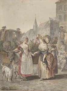 La fioraia La Petite Marchande de Fleurs, n.d. da Antoine Louis Francois Sergent Marceau