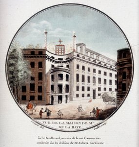 Veduta della casa di Monsieur de La Haye all