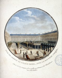 Vista del giardino del Palais Royal - in 
