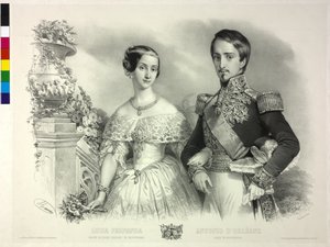 Infanta di Spagna con suo marito Antoine d