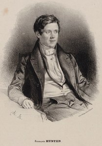 Ritratto del pianista e compositore Franz Hünten da Antoine Maurin