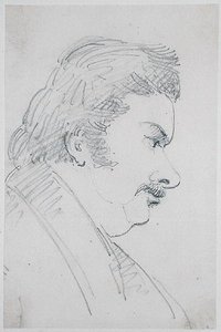 Ritratto di Honoré de Balzac (1799-1850) da Antoine Vestier