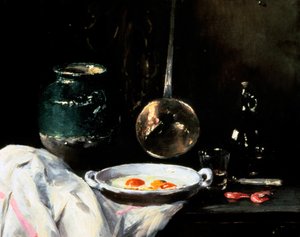 Natura morta con uova, XX secolo da Antoine Vollon