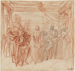 Comici Italiani che Fanno i Loro Inchini da Antoine Watteau