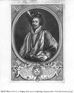Philippe-Emmanuel de Gondi (1581-1662) Marchese di Belle-Isle, inciso da Claude Duflos (1665-1727) da Antoine after Pezey