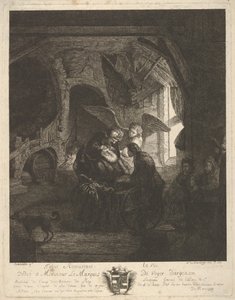 Tobia restituisce la vista a suo padre, 1755 da Antoine de Marcenay Ghuy