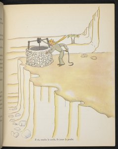 Il Piccolo Principe al pozzo, illustrazione da 