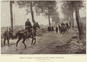 Incontro tra Bismarck e Napoleone sulla strada rialzata di Donchery