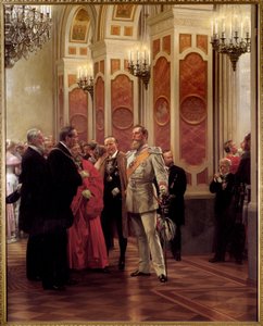Il Kronprinz Guglielmo di Prussia al ballo di corte da Anton Alexander von Werner