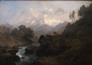 Paesaggio montano con il Wiesbachhorn da Anton Hansch