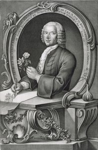 Ritratto di Georg Dionysius Ehret, inciso da Johann Jakob Haid da Anton Heckel