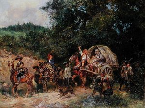 Seguaci del campo, c.1900 da Anton Hoffmann