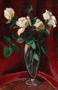 Tedesco: Mazzo di rose in vaso